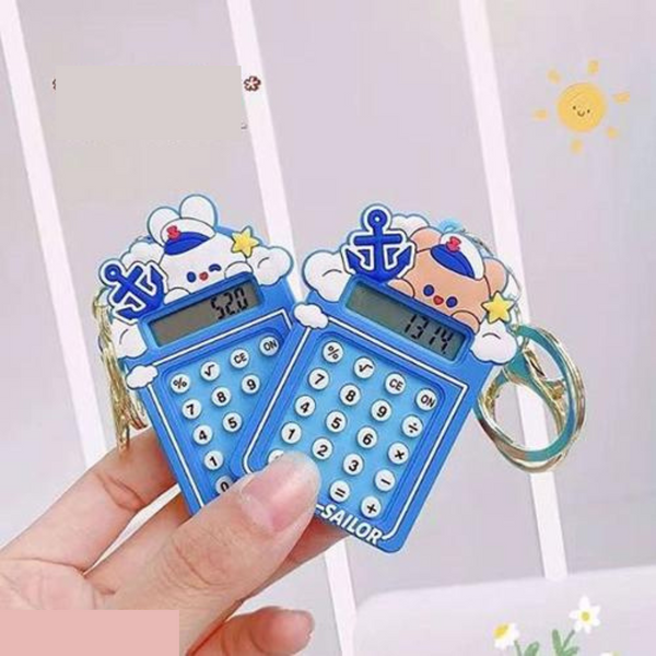 Kawaii Animal Sailor Calculator And Game Keychain - Single Piece