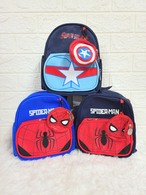 Superhero Bag with Round Pouch - Single Piece