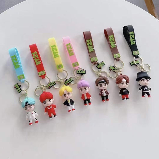 BTS Tiny Tan 3D Mic Drop Keychains