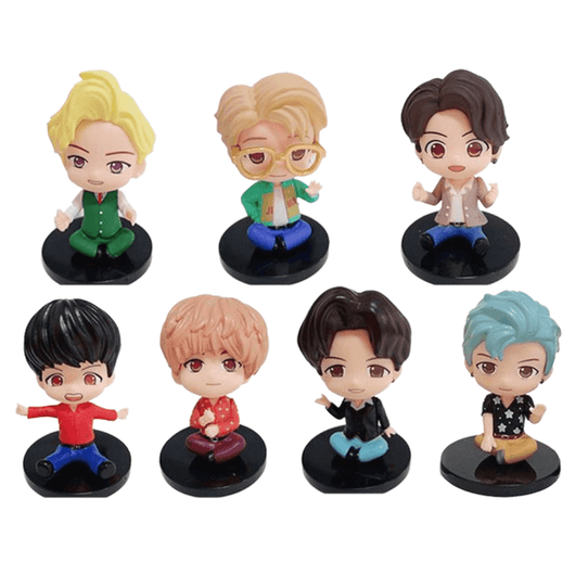 BTS Tiny Tan - Dynamite Sitting - Set Of 7 - BTS Chibi figures in India