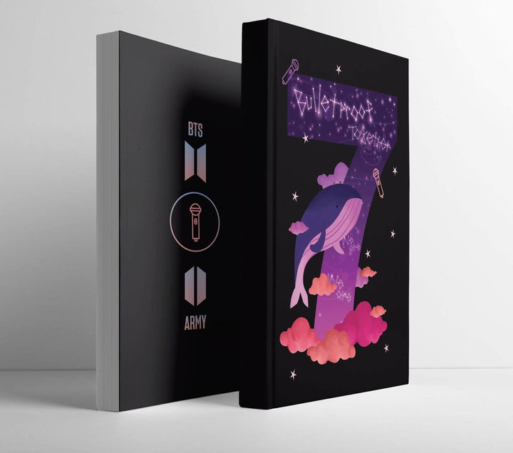 BTS We Are Bulletproof Purple Whale Notebook - BTS Merch in India