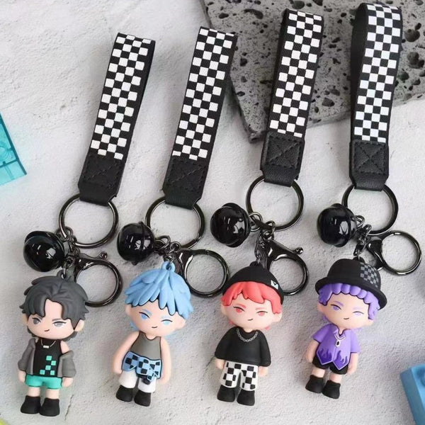 Checkered Street Boys Keychain - Single Piece