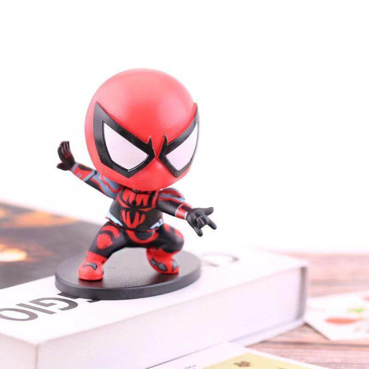 Chibi Spiderman Action Figures - Set Of 3 - Spiderman figurines in India