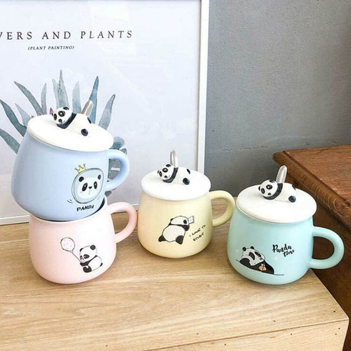 Colorful Panda Mug - Cute & Quirky Coffee Mugs For All Panda Lovers.