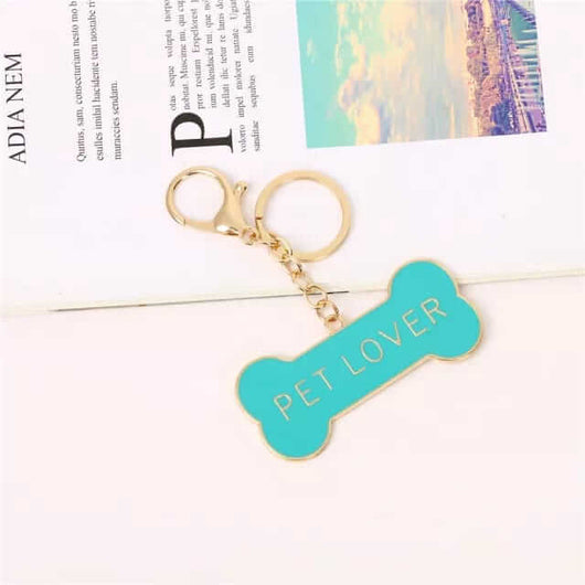 Dog Lover Metal Keychain - Kawaii Keychains in India