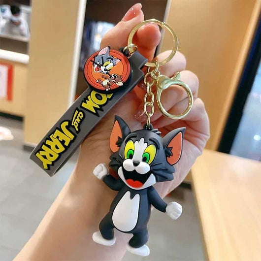Funky Tom & Jerry Keychain - Funny & Cute Cartoon Keychains
