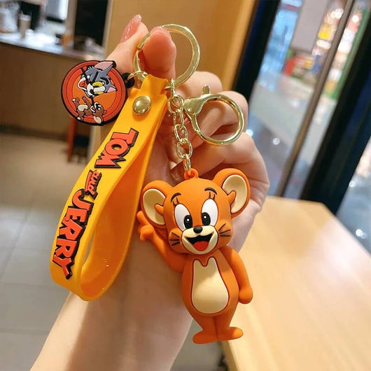 Funky Tom & Jerry Keychain - Funny & Cute Cartoon Keychains