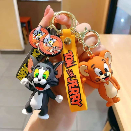 Funky Tom & Jerry Keychain - Funny & Cute Cartoon Keychains