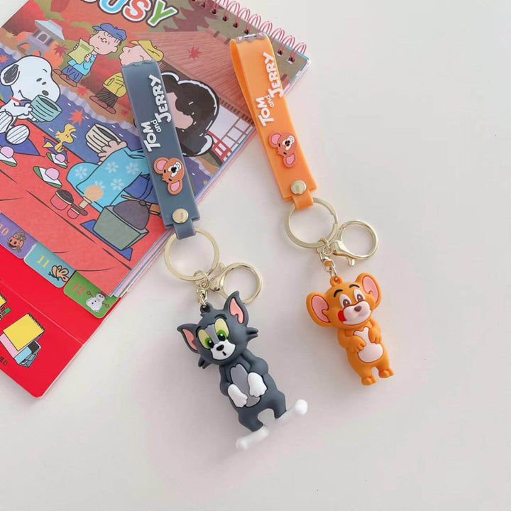 Funny Tom & Jerry Keychain - Funny & Quirky Cartoon Keychains