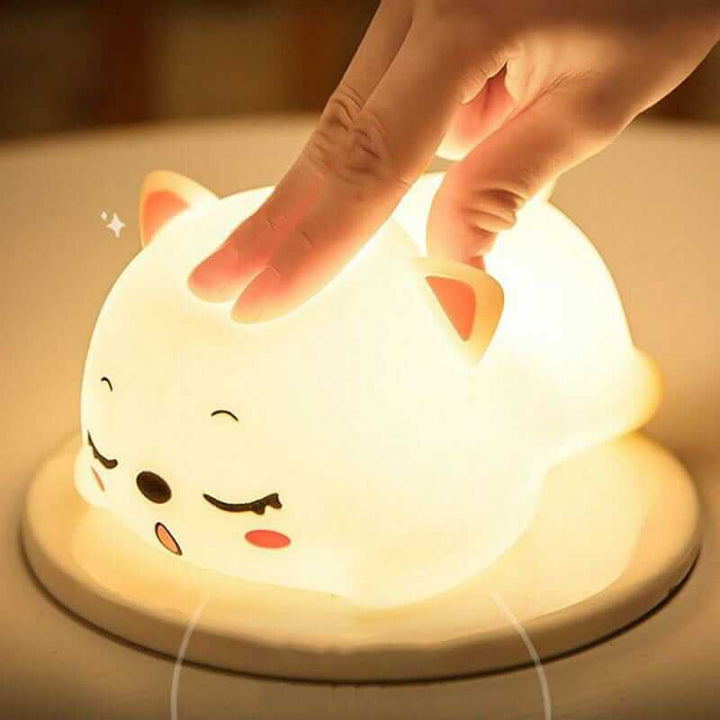 Kawaii Blushing Cat Touch Lamp - Quirky & Cute Lamps For Gifts in India