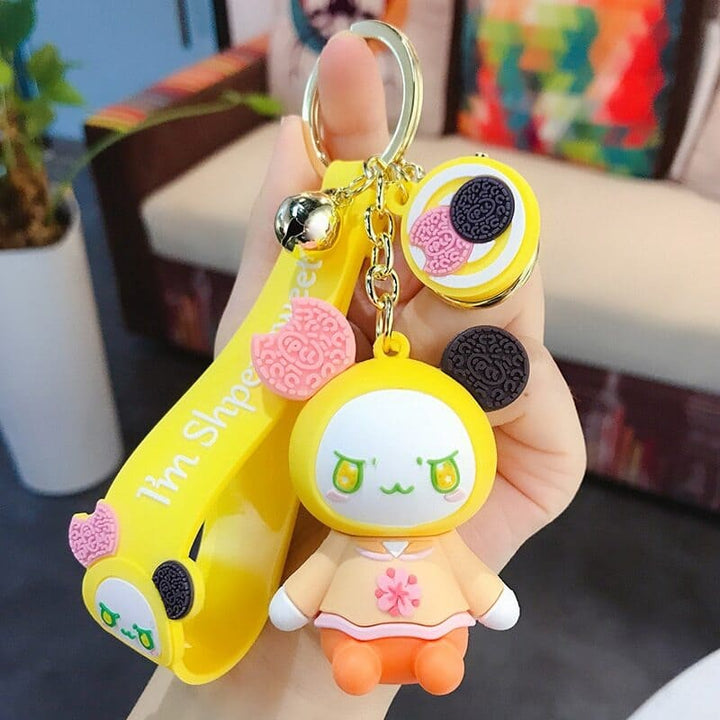 Kawaii Dessert Ear Doll Keychain