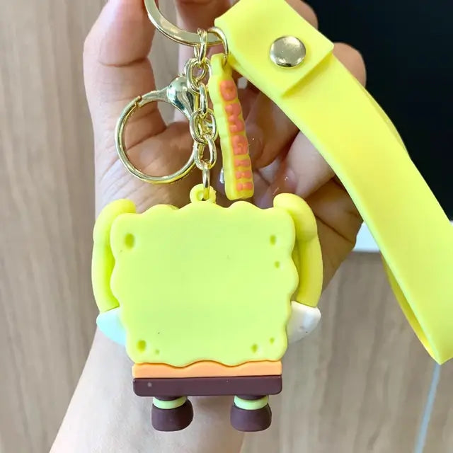 Quirky SpongeBob SquarePants Keychain - Quirky Cartoon Keychains