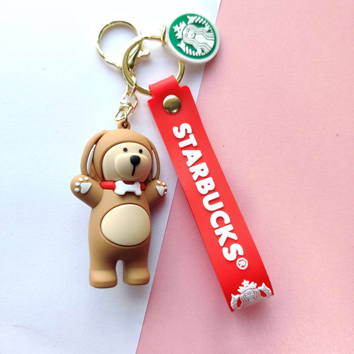 Kawaii Starbucks Bear Keychain - Kawaii & Quirky Keychains in India