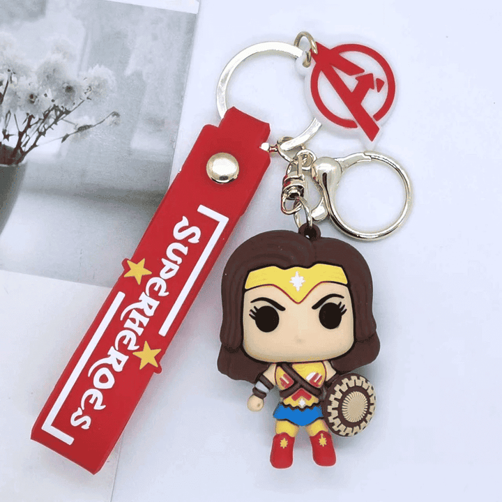 Kawaii Superheroes Keychain - Quirky and Cute Keychains