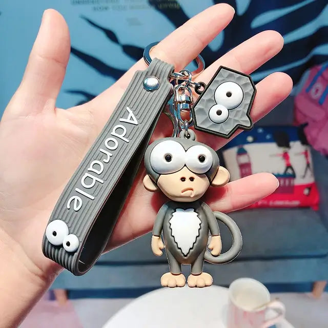 Mad Eye Monkey Keychain - Quirky and Funny Keychains in India