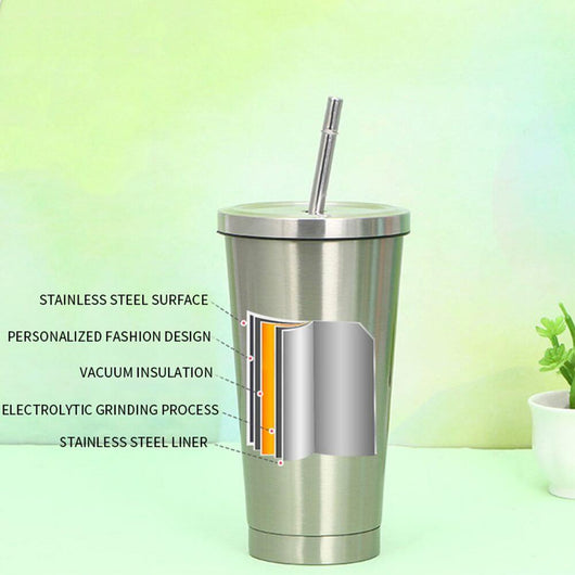 Metal Sipper with Lid and Straw - Best Sippers in India