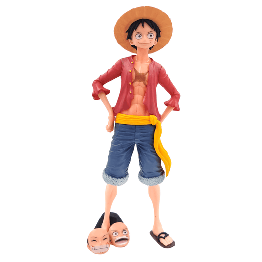 One Piece Grandista Monkey D' Luffy Action Figure - Changeable Heads