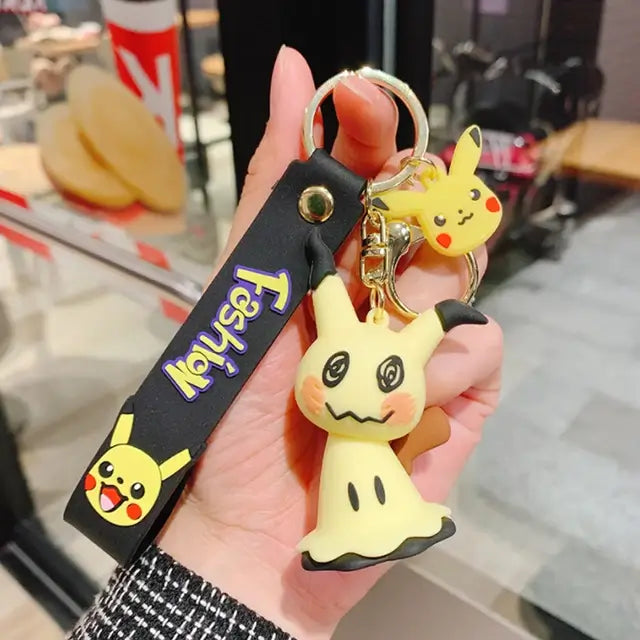 Pikachu Family Keychain - Kawaii Pokemon Keychains in India