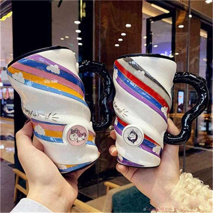 Spiral Unicorn Tall Mug - Cute & Quirky Coffee Mug For Unicorn Lovers