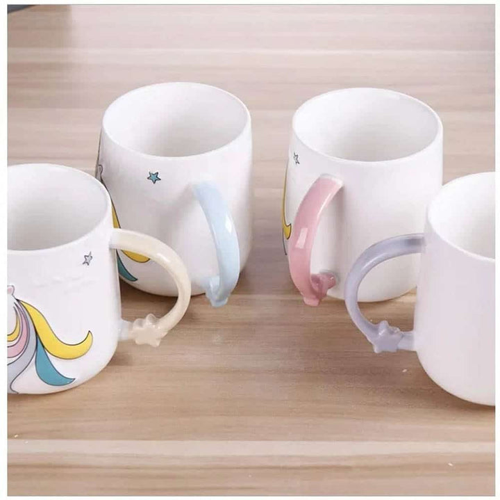 Unicorn Star Handle Mug - Cute & Quirky Coffee Mug For Unicorn Lovers