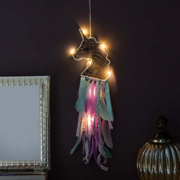 Unicorn Dream Catcher with Lights - Elegant lights & lamps