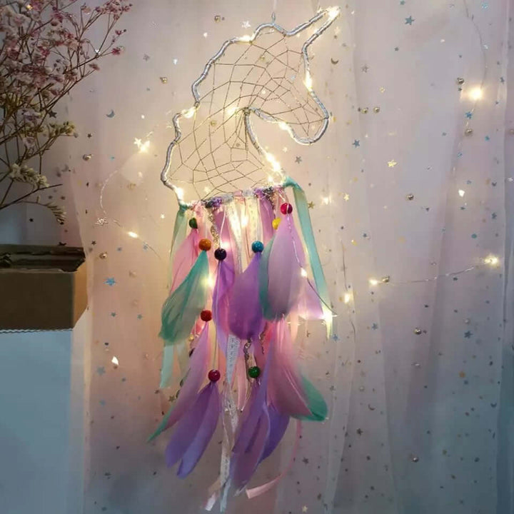 Unicorn Dream Catcher with Lights - Elegant lights & lamps