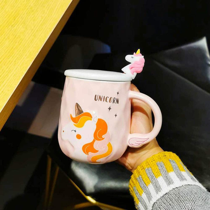 Unicorn Wing Handle Mug - Cute & Quirky Coffee Mugs For Unicorn Lover