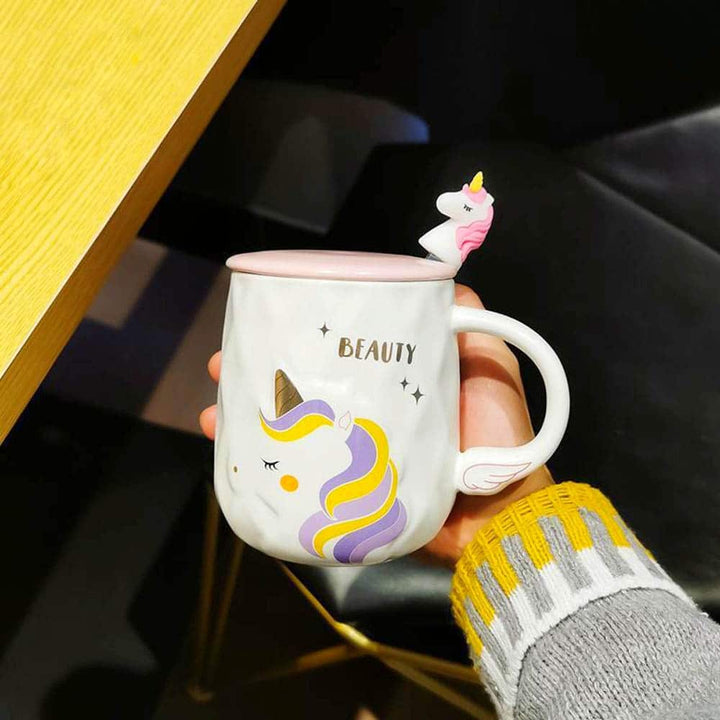 Unicorn Wing Handle Mug - Cute & Quirky Coffee Mugs For Unicorn Lover