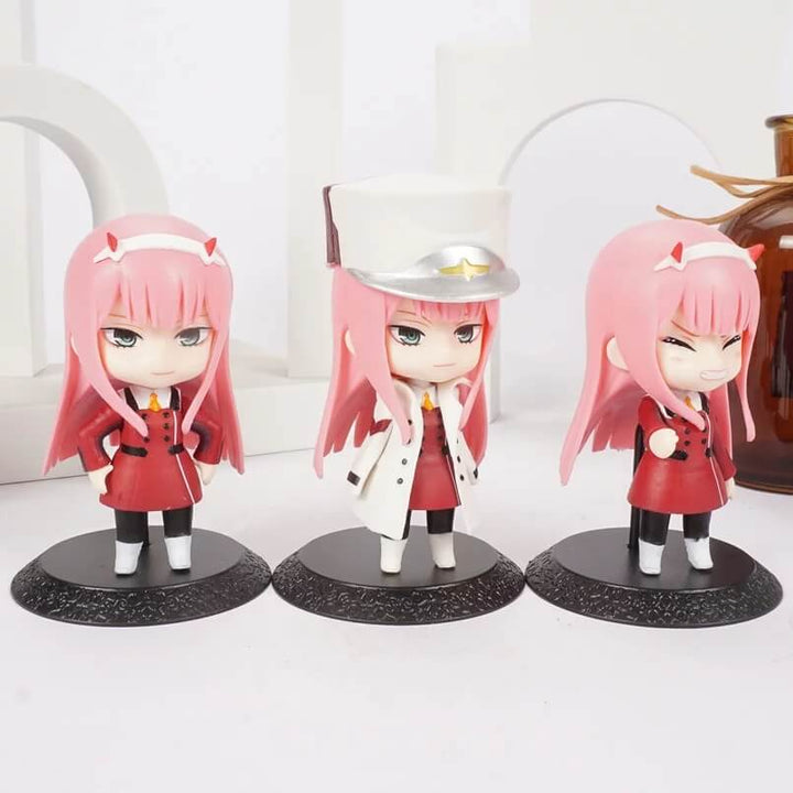 Zero Two Darling In The Franxx Figures - set of 3 - Anime Figurines