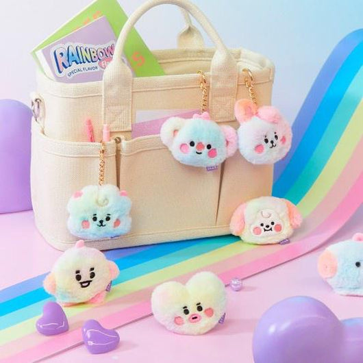 BT21 Baby Rainbow Fur Bagcharm