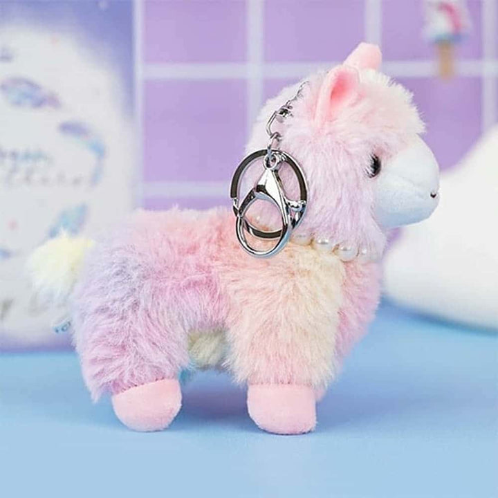Furry Llama Soft-Toy Keyring - Cute & Quirky Soft Toy For Llama Lovers