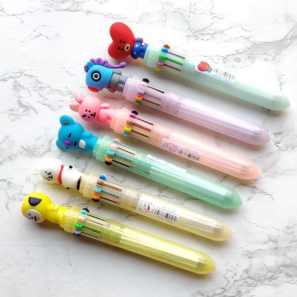BT21 Multi Ink Ball Pen - Cute & Quirky Merchandise for all BTS/BT21 Fan