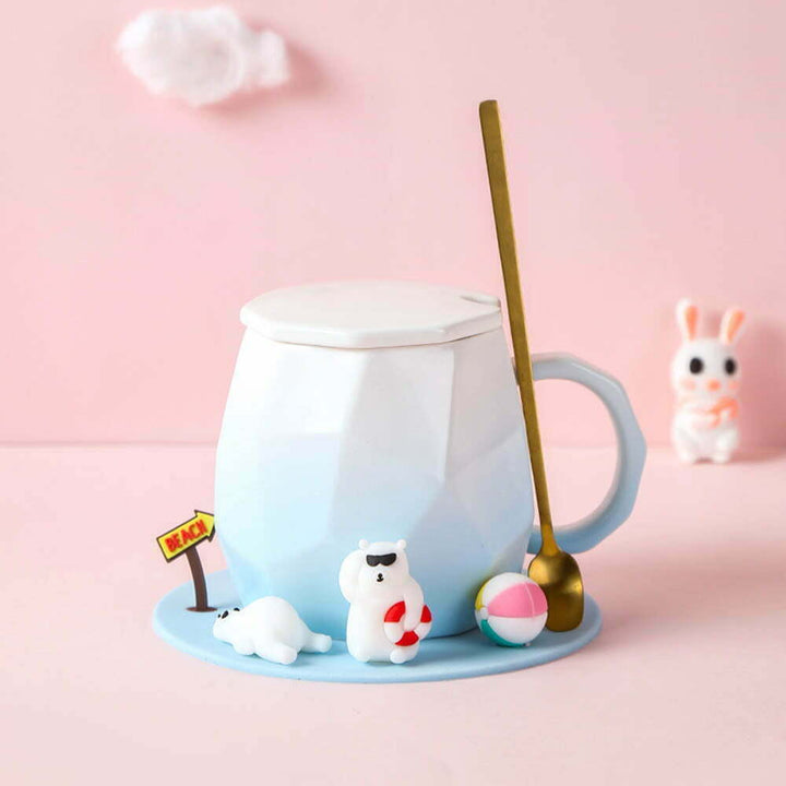 Animal Beach Vibe Mug - Quikry & Kawaii Coffee Mugs in India