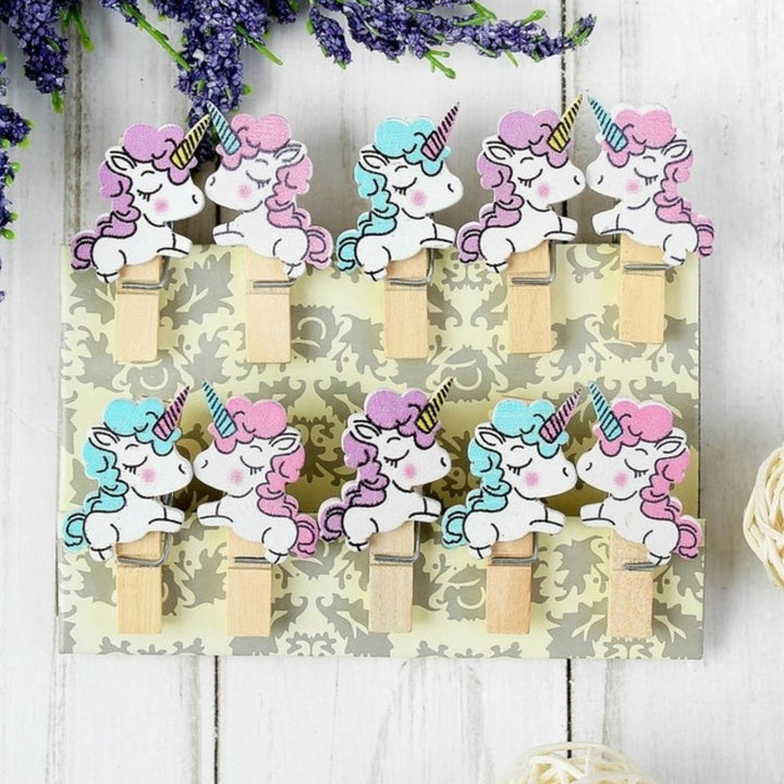 Baby Unicorn Wooden Clips - Cute & Quirky Clips For Stationery Lovers
