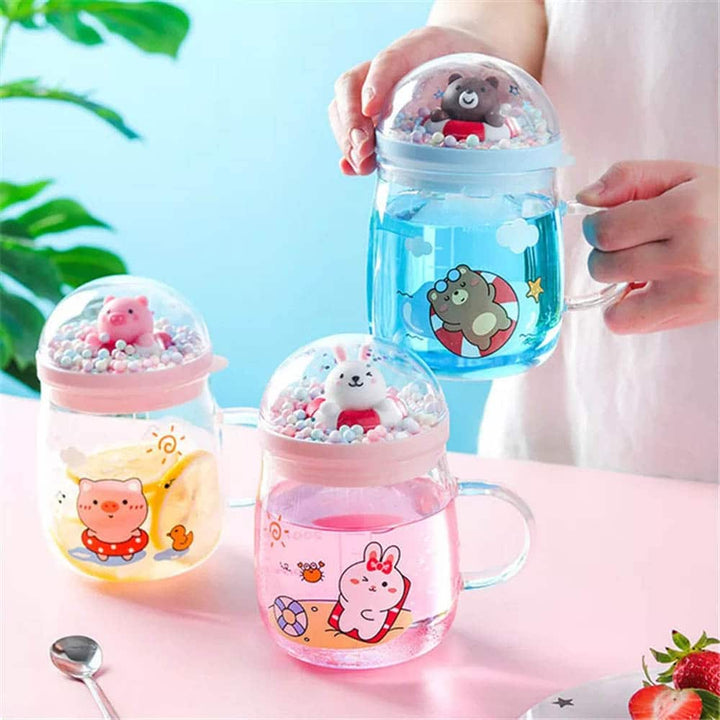 Animal Beach Bubble Glass Mug - Kawaii & Quirky Mug For Coffee Lovers