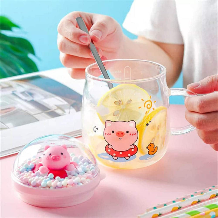 Animal Beach Bubble Glass Mug - Kawaii & Quirky Mug For Coffee Lovers