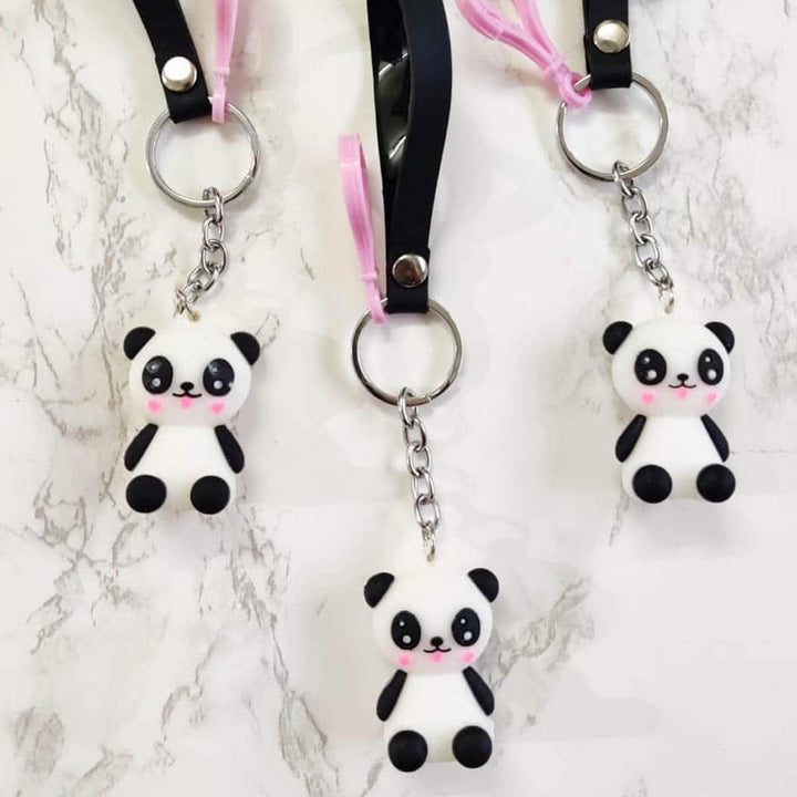 Blushing Panda Keychain - Cute & Quirky Keychain For Panda Lovers