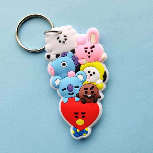 BT21 Dual Sided Keychain - BT21 Merchandise In India For BTS Army