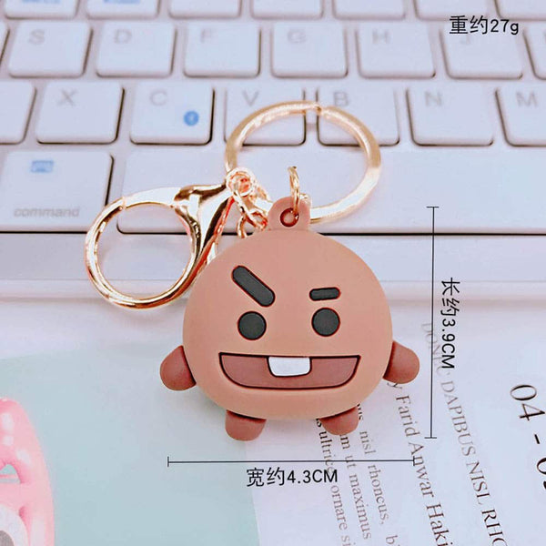 BT21 Golden Keychain - Cute & Quirky BT21 Merch For BTS Army