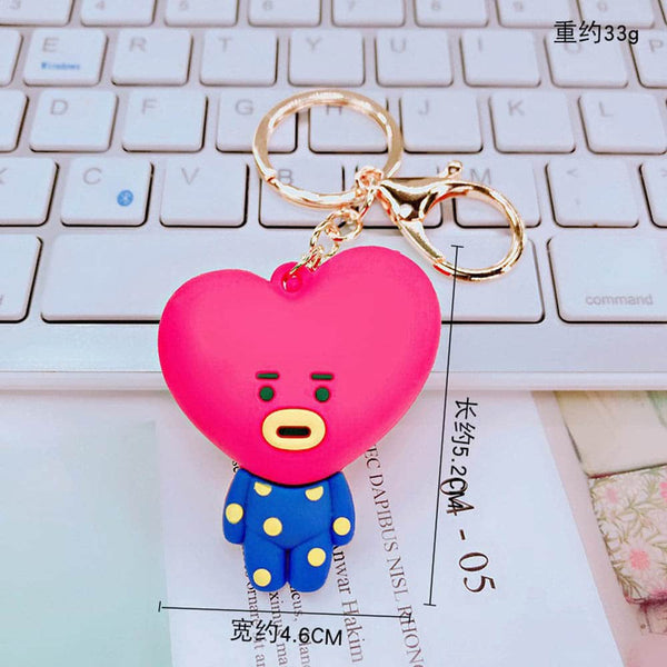BT21 Golden Keychain - Cute & Quirky BT21 Merch For BTS Army