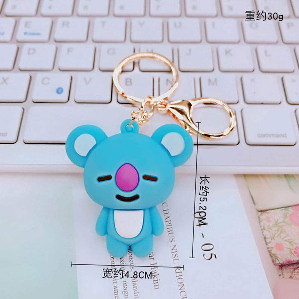 BT21 Golden Keychain - Cute & Quirky BT21 Merch For BTS Army