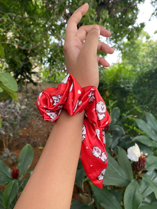 BT21 Bow Scrunchies - BT21 Merchandise in India For BTS Army