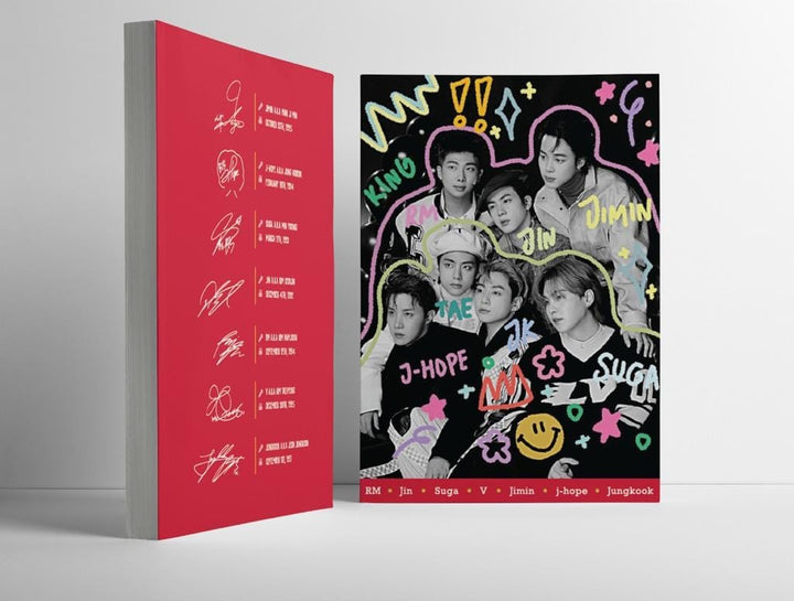 BTS Doodle Notebook - BTS Gifts And Merch Available In India