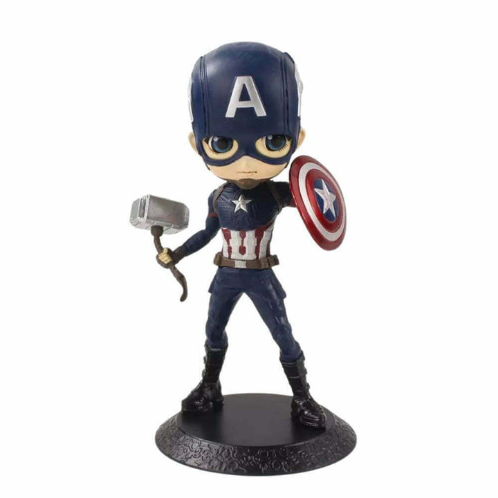 Captain America with Mjolnir Q Style Figure - Superhero Action Figures in India