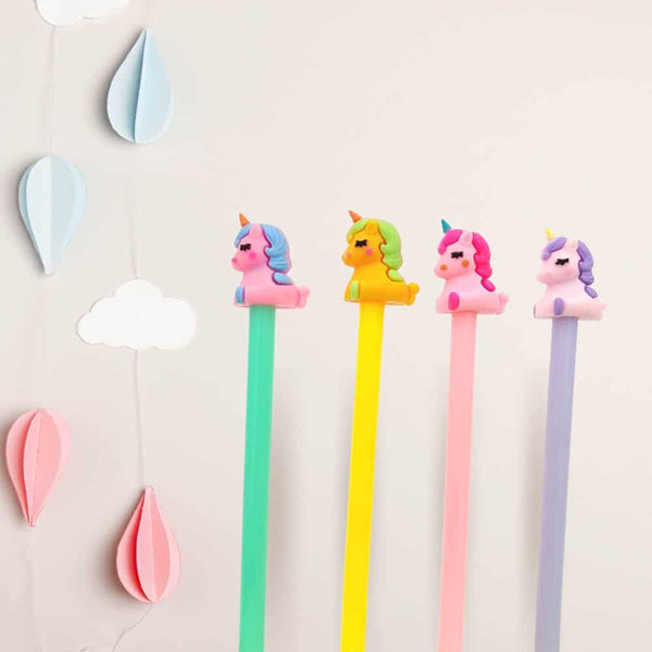 Colorful Baby Unicorn Pen Set Of 4 | Cute & Quirky For Unicorn Lovers