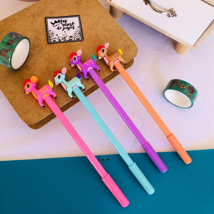 Colorful Deer Gel Pen - Cute & Quirky Pen For Stationery Lover