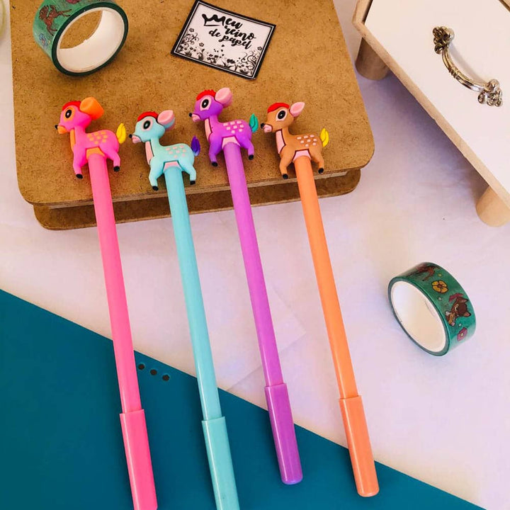 Colorful Deer Gel Pen - Cute & Quirky Pen For Stationery Lover