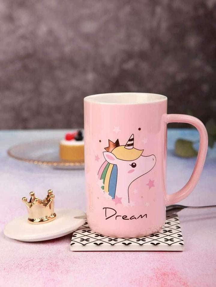 Golden Crown Unicorn Mug - Cute & Quirky Coffee Mug For Unicorn Lover