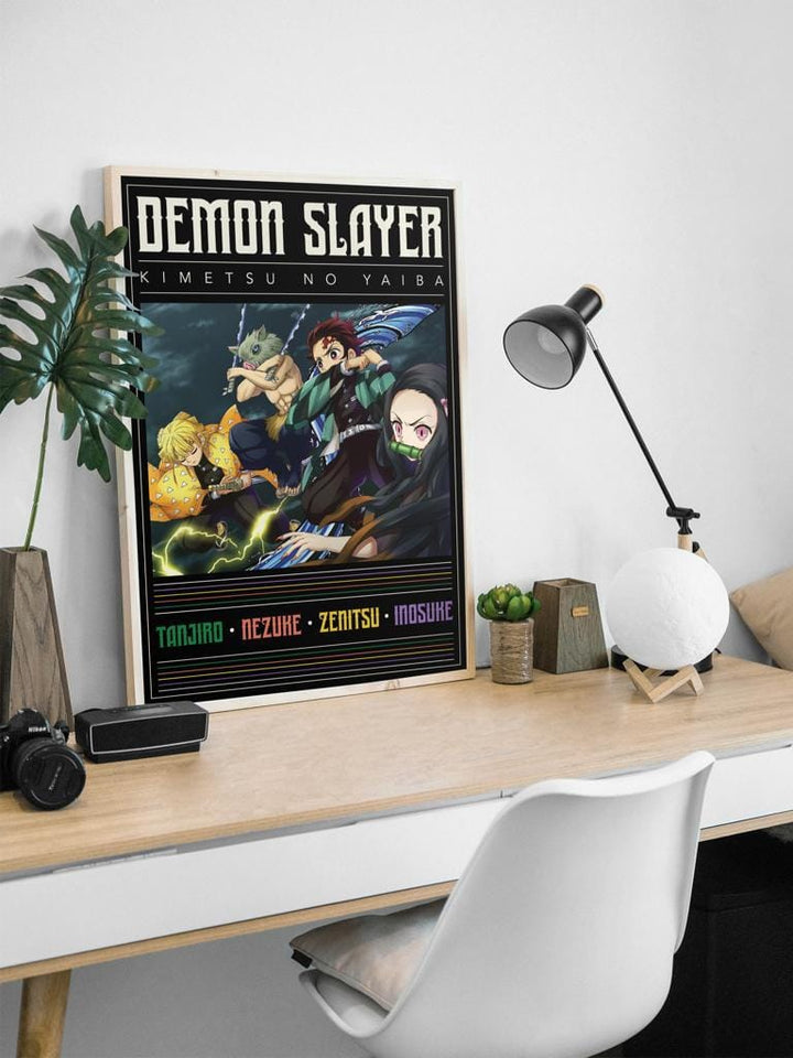 Demon Slayer Action Poster