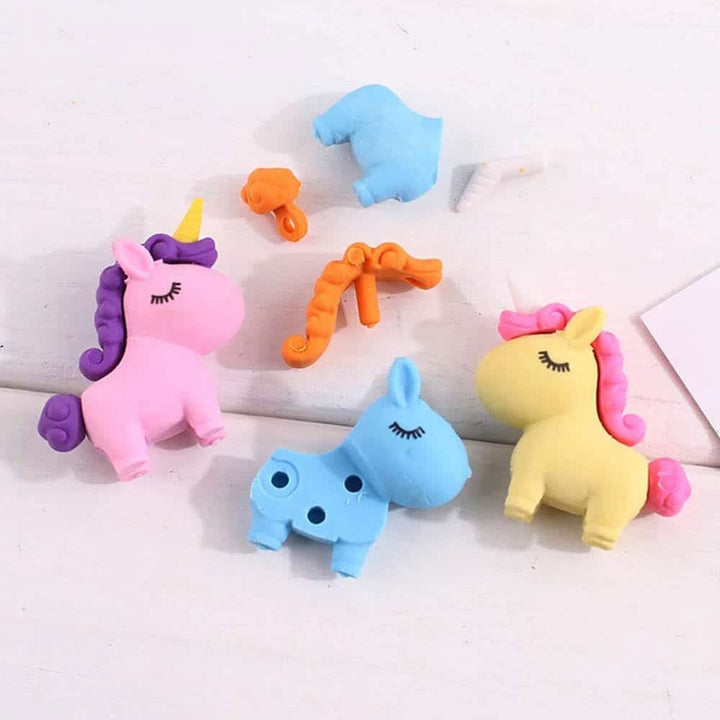 Unicorn Dreamy Eraser Set - Cute Unicorn Eraser For All Unicorn Lovers